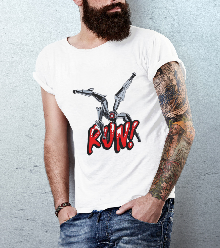 Robot Leaper ARC Raiders RUN Cyborg Invasion T-Shirt