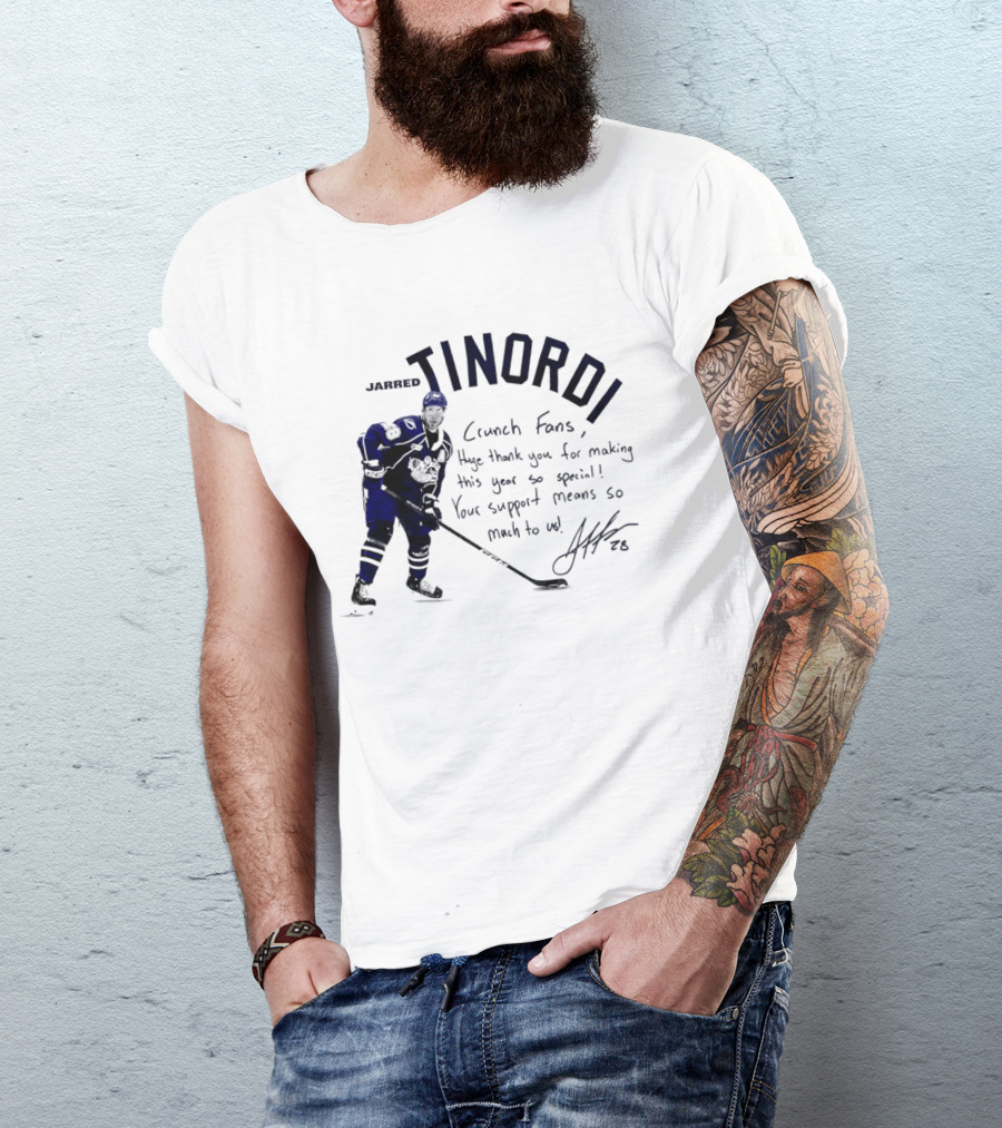 Syracuse Crunch Jarred Tinordi Fans Huge Thank You For Making This Year Special Your Support Means So Much T-Shirt