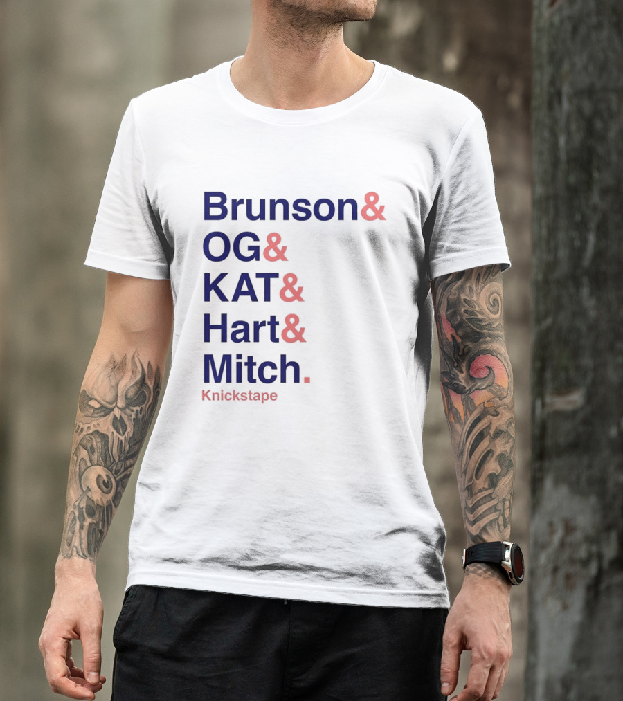 Brunson OG KAT Hart Mitch New York Knicks Knickstape T-Shirt