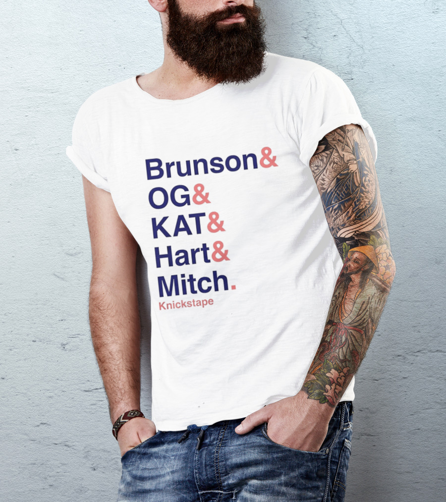 Brunson OG KAT Hart Mitch New York Knicks Knickstape T-Shirt