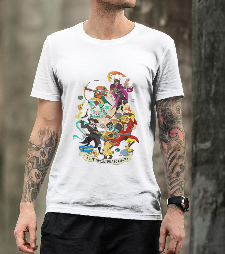 The Oxventurers Guild YouTube Outside Xbox Characters Adventure Fantasy T-Shirt