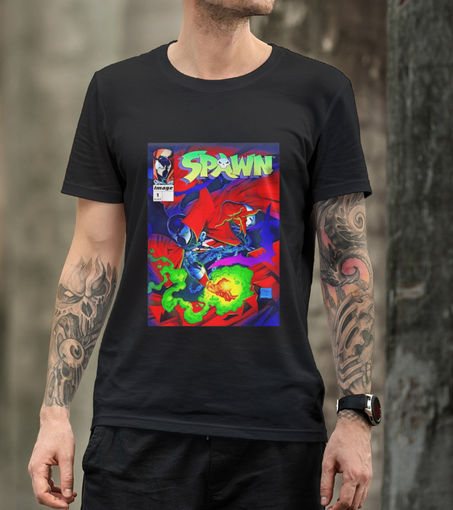 Spawn Image Comics May Issue 1 Albert Al Simmons 1992 T-Shirt
