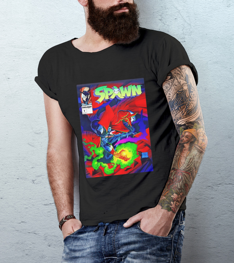 Spawn Image Comics May Issue 1 Albert Al Simmons 1992 T-Shirt