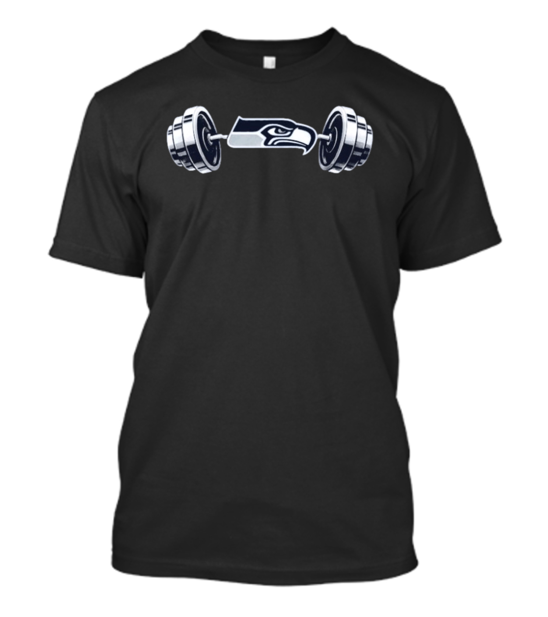 Ernest Jones IV Seahawks Barbell Weightlifting Fitness T-Shirt
