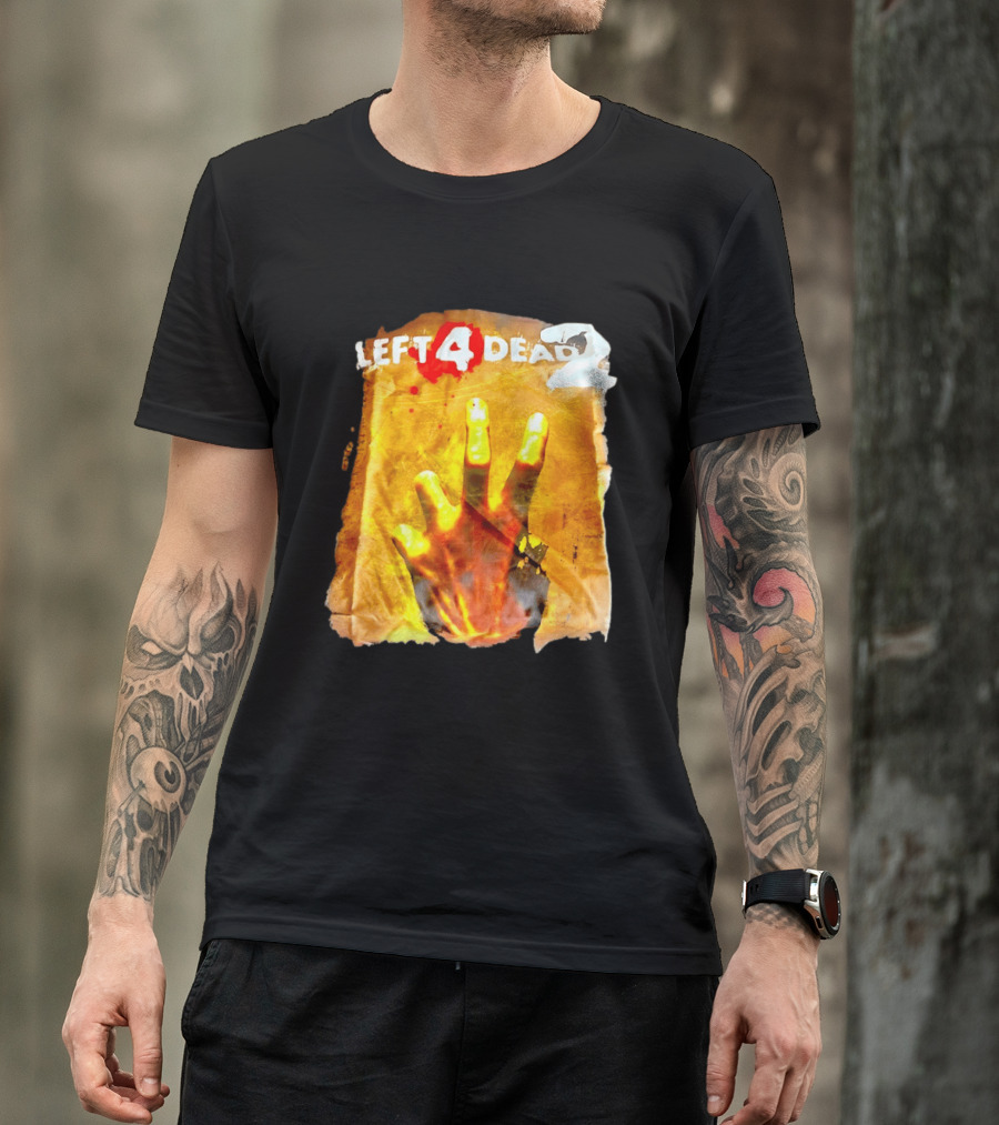 Left 4 Dead 2 Zombie Hand Iconic Horror Game T-Shirt