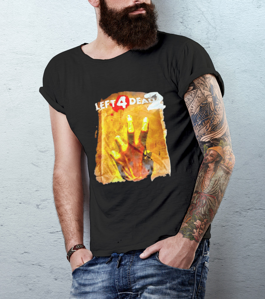 Left 4 Dead 2 Zombie Hand Iconic Horror Game T-Shirt