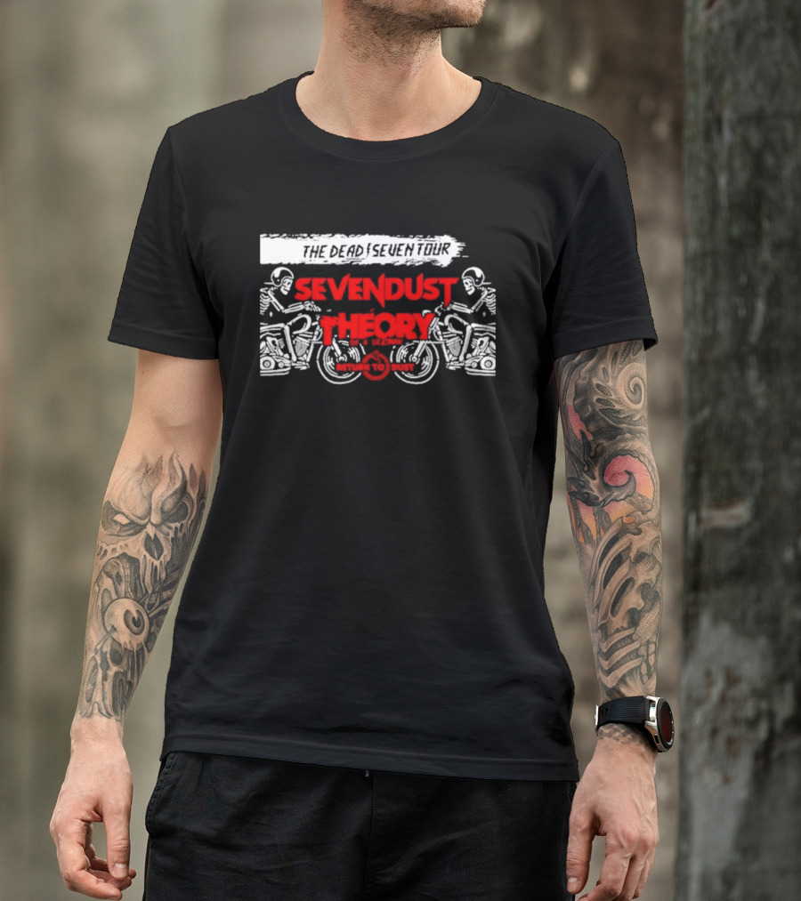 Sevendust Theory The Dead Seven Tour Return To Dust 2026 T-Shirt