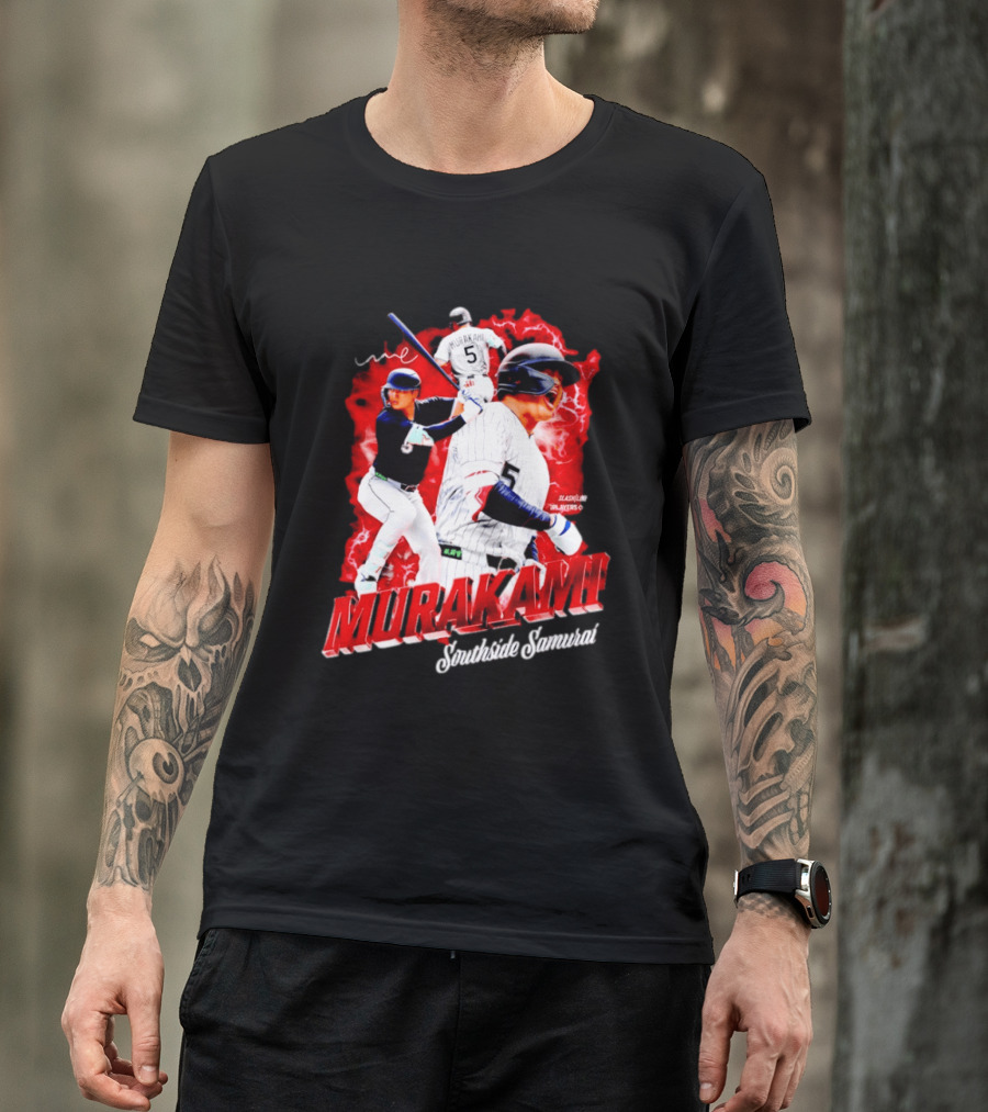 Munetaka Murakami Southside Samurai Baseball Players MLB Commendation T-Shirt