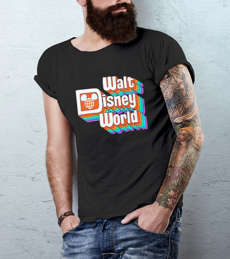 Walt Disney World Retro Rainbow Mickey Ears T-Shirt