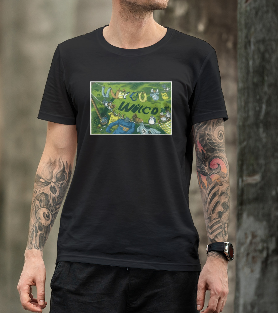 Wilco Oklahoma City OK 5 5 2026 Tour Birds And Clothesline T-Shirt