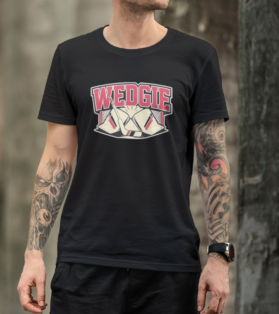 Avalanche Scott Wedgewood Wedgie Hockey Goalie Stick And Net T-Shirt