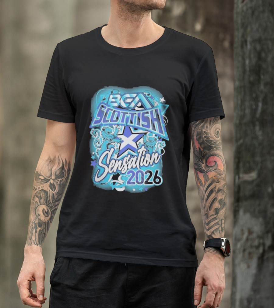BCA Scottish Sensation 2026 Lions And Stars Competition T-Shirt