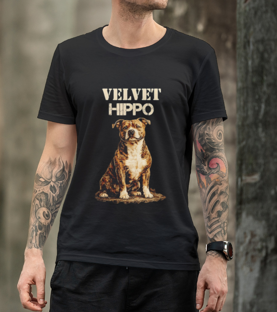 Velvet Hippo Dog T-Shirt