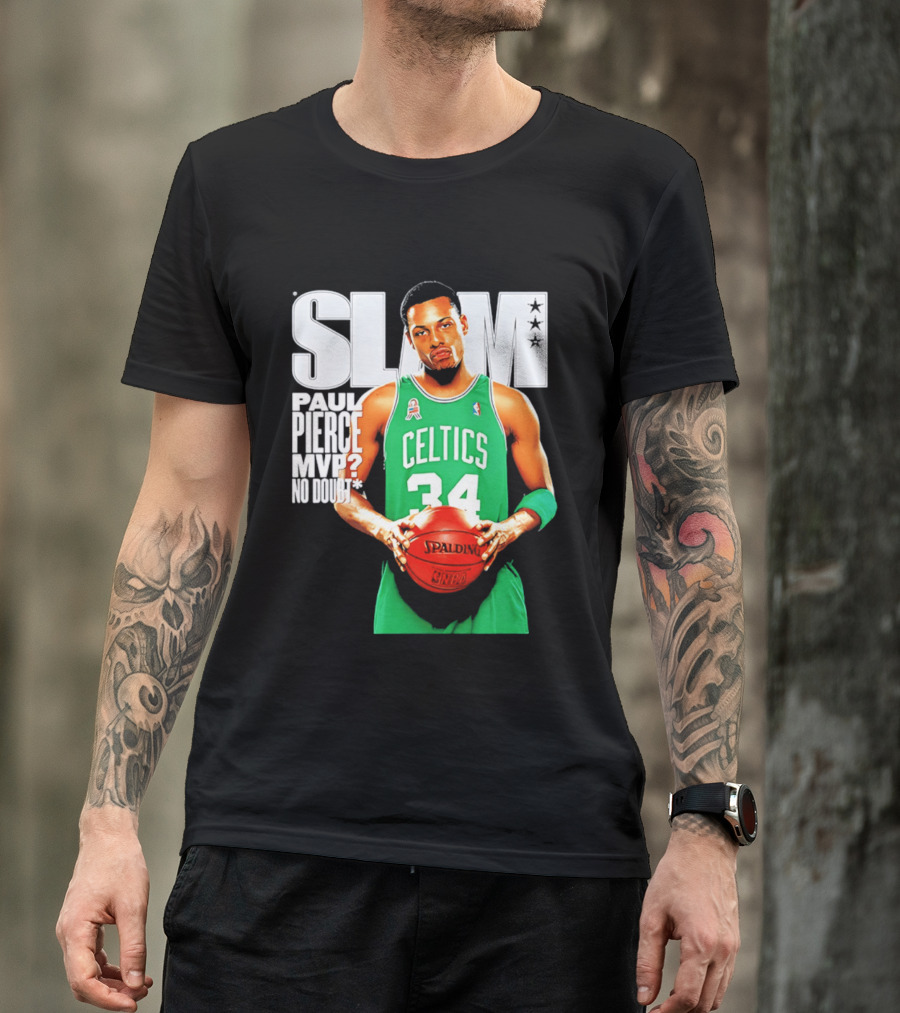 Paul Pierce Celtics 34 MVP No Doubt Slam T-Shirt