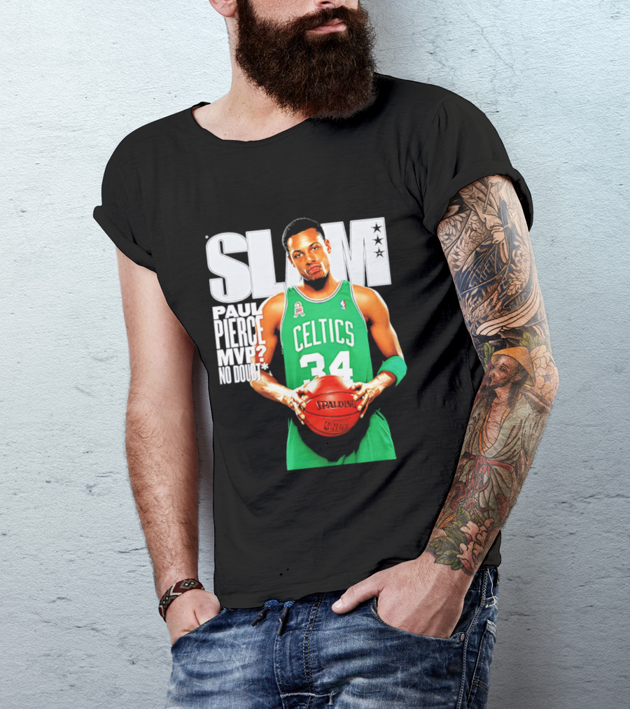 Paul Pierce Celtics 34 MVP No Doubt Slam T-Shirt
