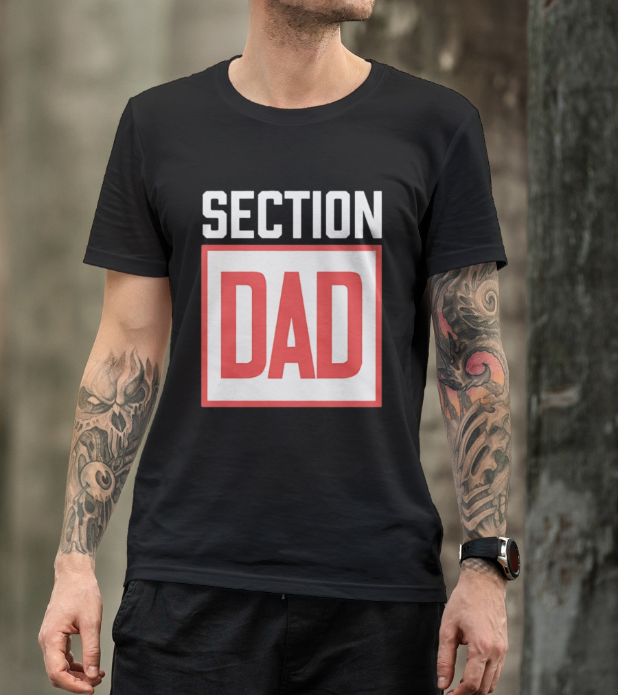 Section Dad Vintage Bold Text Block T-Shirt