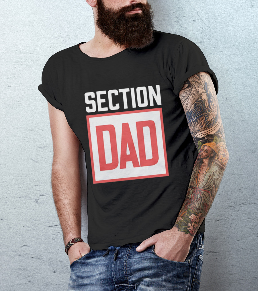 Section Dad Vintage Bold Text Block T-Shirt