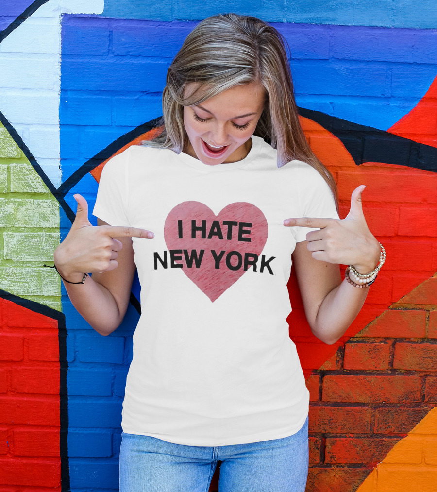 Hailey Van Lith I Hate New York Heart T-Shirt