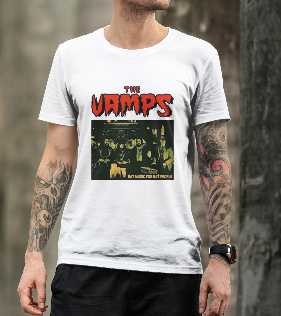 The Vamps What We Do In The Shadows Bat Music For Bat People Candles Group Image T-Shirt