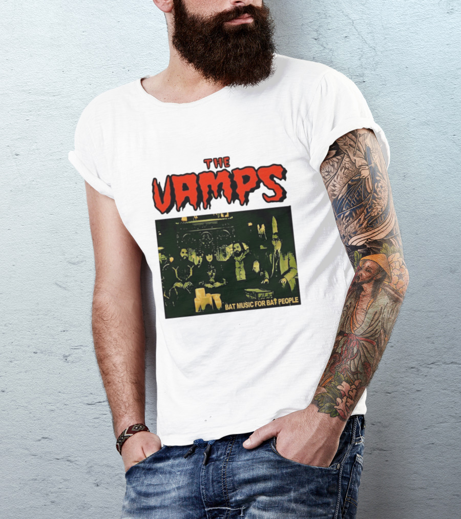 The Vamps What We Do In The Shadows Bat Music For Bat People Candles Group Image T-Shirt