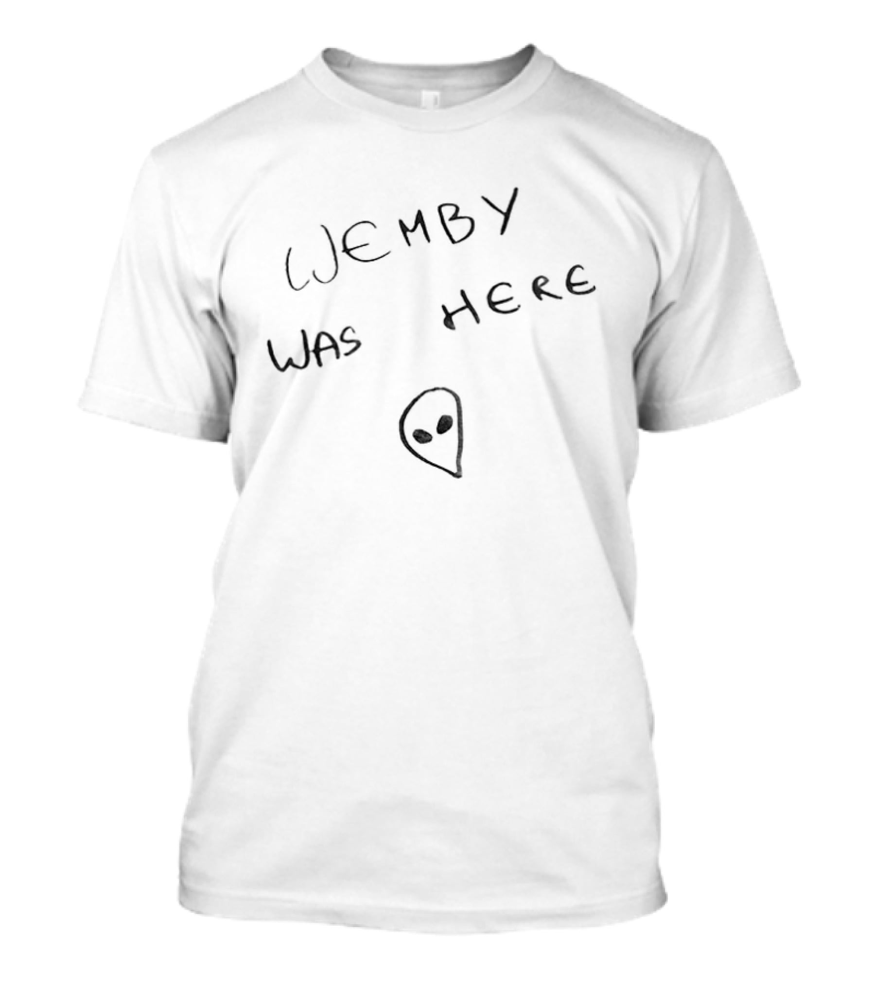 Alien Wemby Was Here Victor Wembanyama San Antonio Spurs Basketball Meme T-Shirt