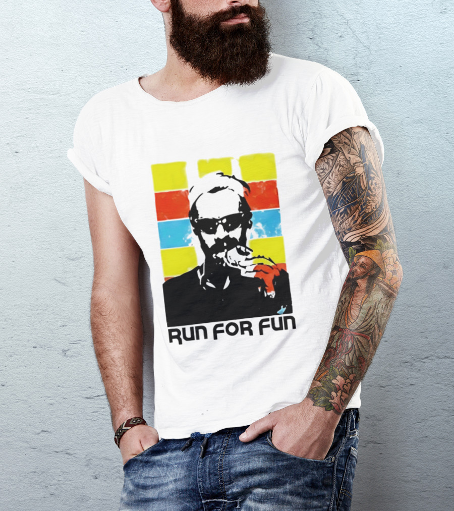 Run For Fun Retro Color Block T-Shirt