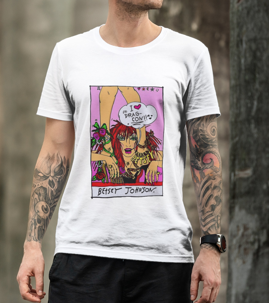 Betsey Johnson I Love DragCon 2026 Retro Fashion T-Shirt