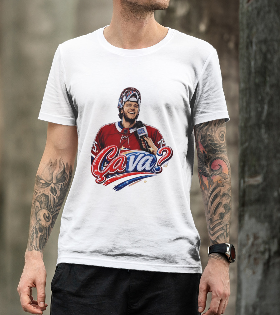 Ca Va Jakub Dobes Montreal Canadiens Interview NHL 75 Hockey Jersey T-Shirt