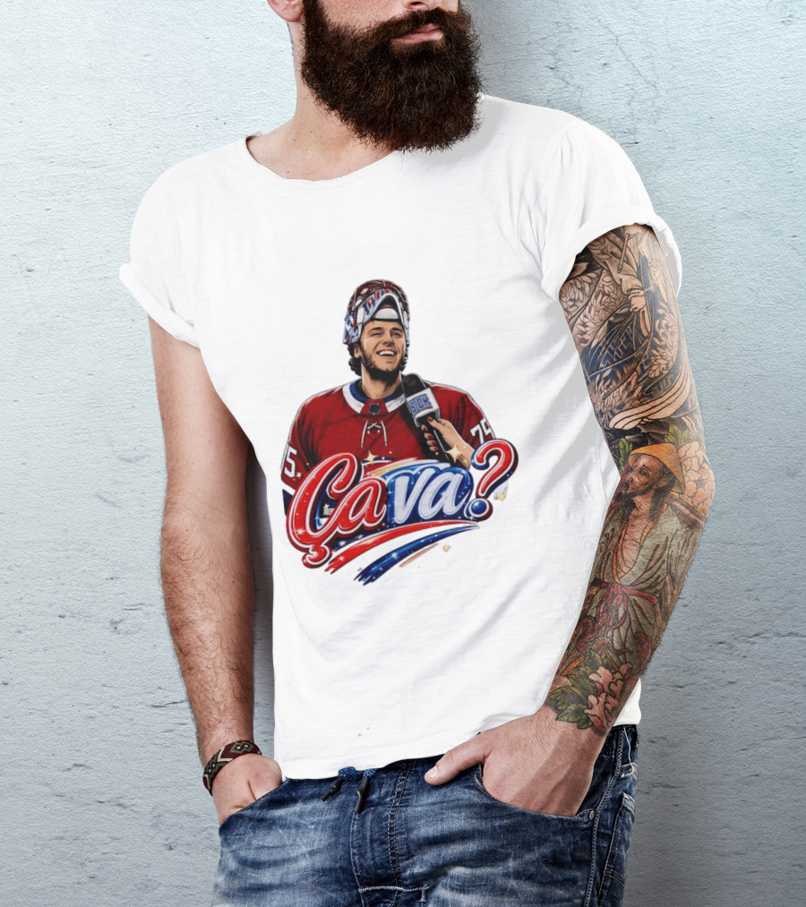 Ca Va Jakub Dobes Montreal Canadiens Interview NHL 75 Hockey Jersey T-Shirt