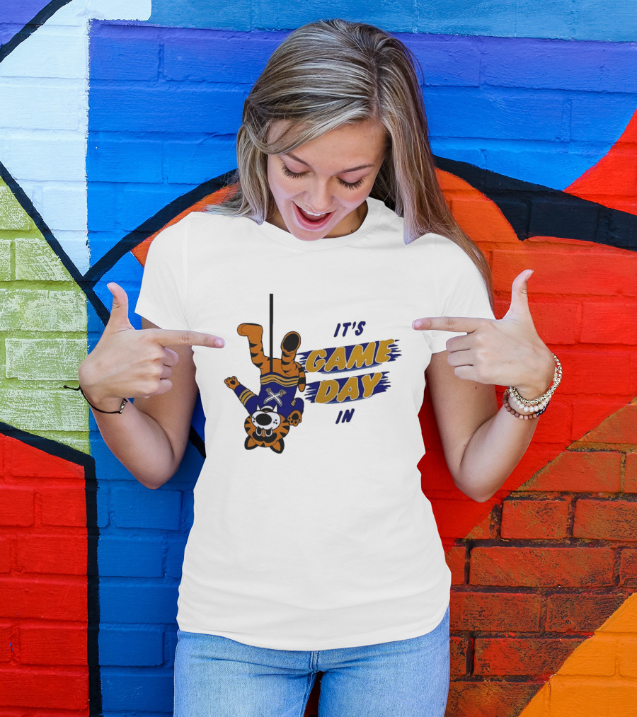 Sabretooth It's Game Day In Buffalo Sabres Hockey T-Shirt