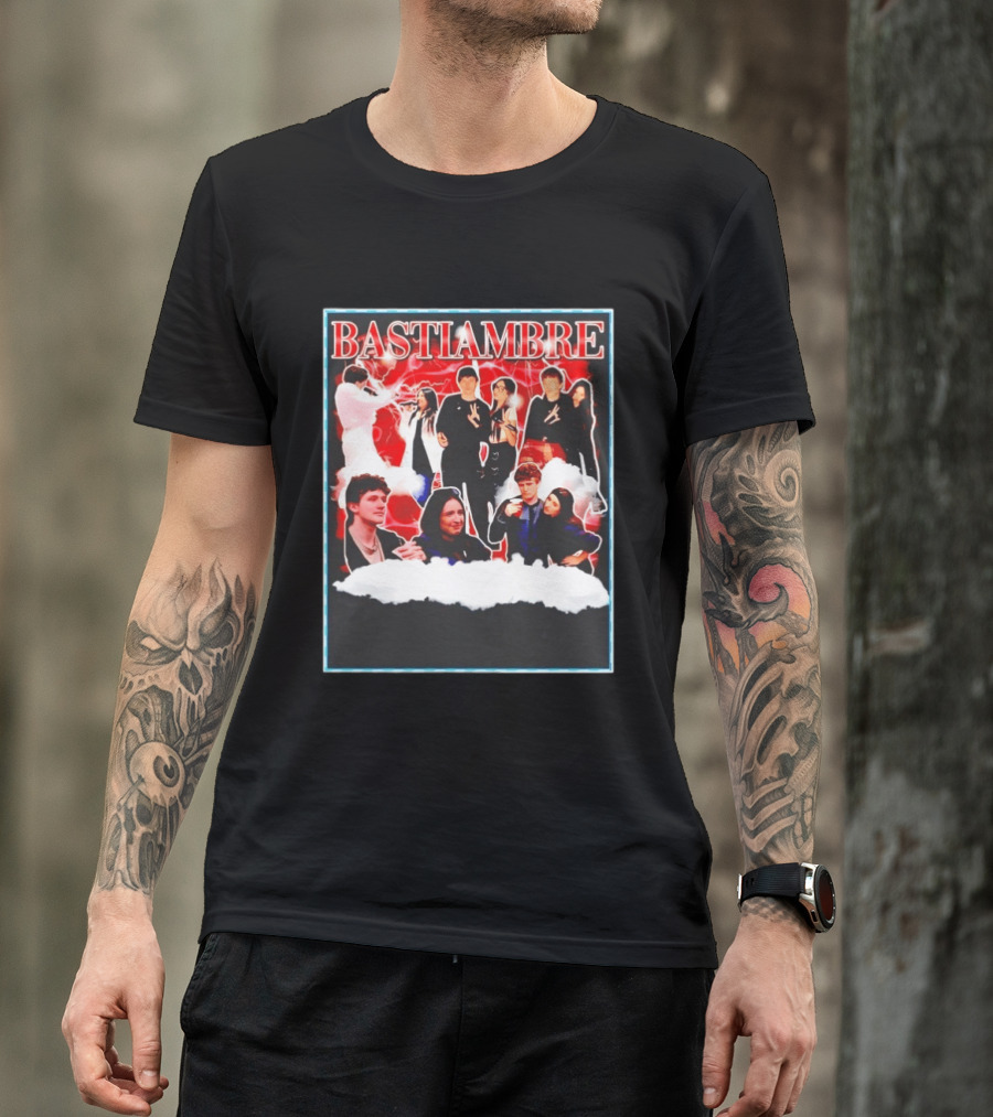 Bastiambre Movie Pop Culture Characters Collage T-Shirt