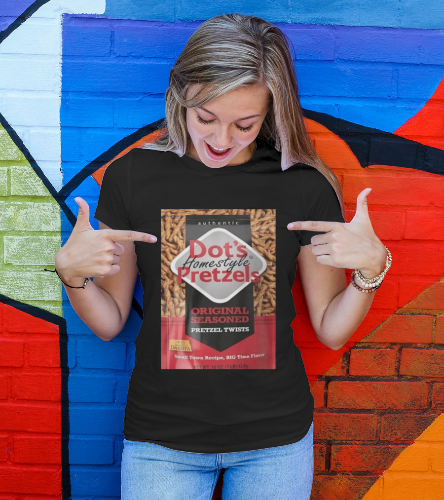 Dot's Homestyle Pretzels Original Seasoned Snack Twist Authentic North Dakota Flavor T-Shirt