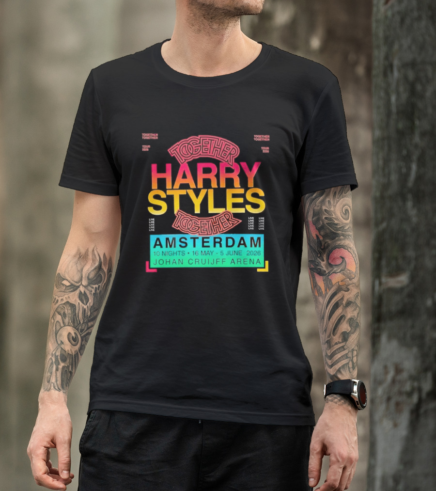 Harry Styles Together Tour 2026 Amsterdam Johan Cruijff Arena T-Shirt