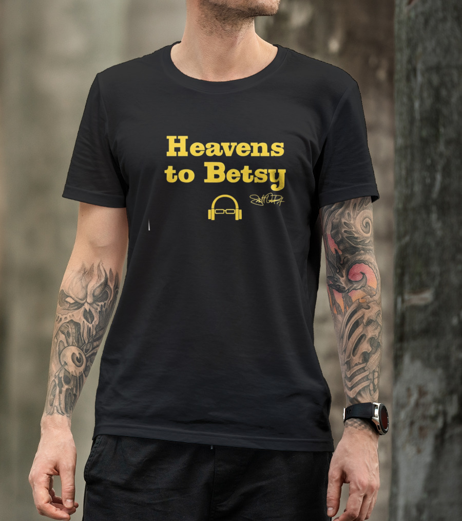 Heavens To Betsy Scott Van Pelt Signature Glasses And Headphones T-Shirt