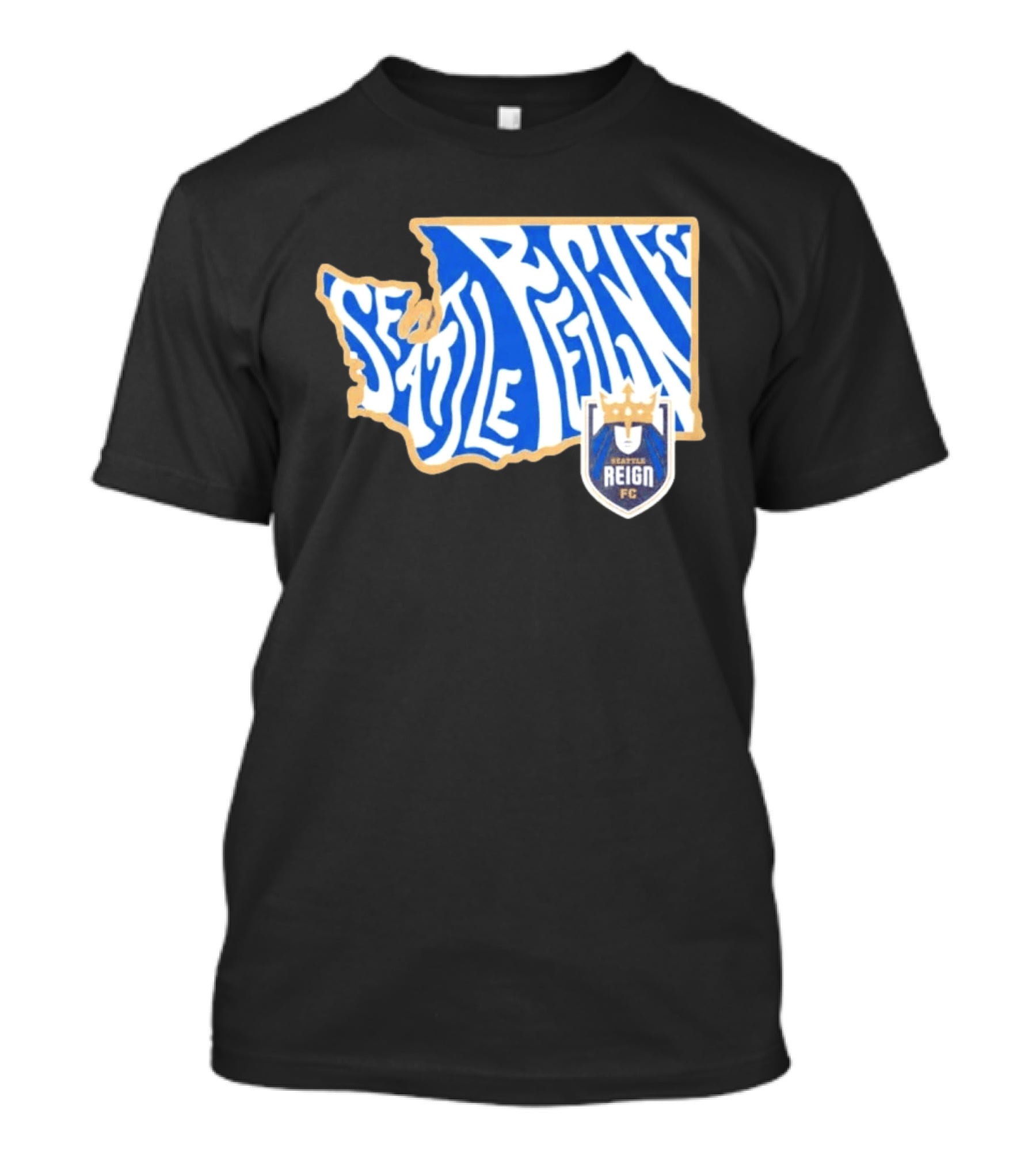 Seattle Reign FC Groovy Team State Seattle Reign FC Crest T-Shirt