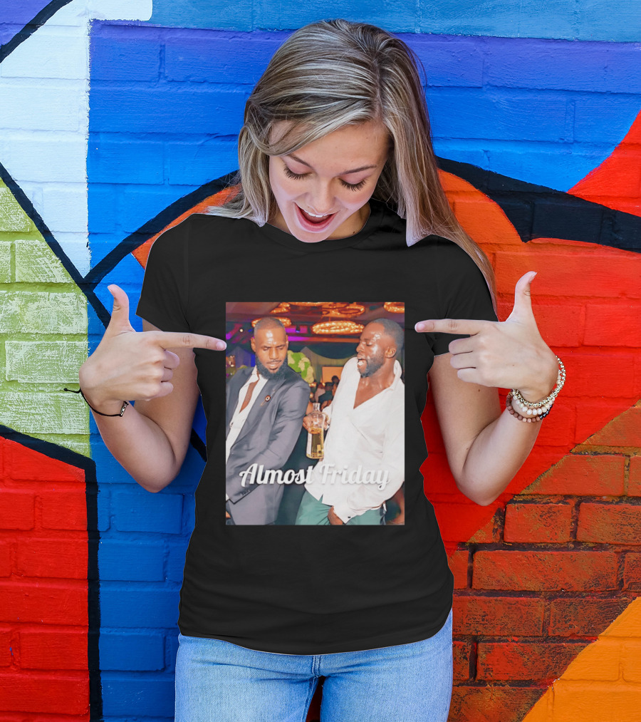 LeBron James Draymond Green Almost Friday Club Scene T-Shirt
