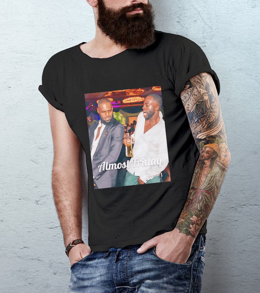 LeBron James Draymond Green Almost Friday Club Scene T-Shirt