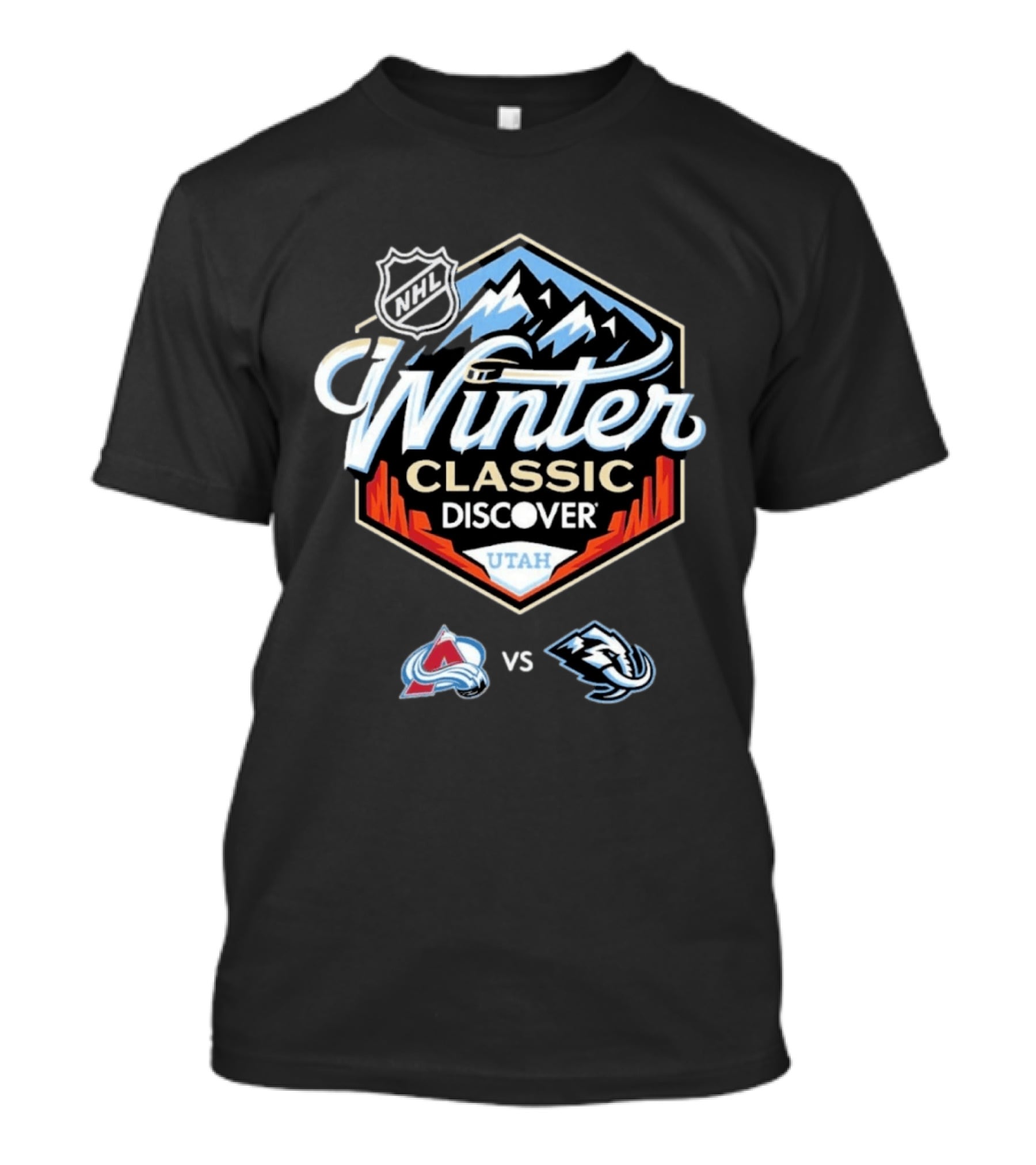 NHL Winter Classic Discover Utah 2027 Colorado Avalanche Vs Utah Mammoth T-Shirt
