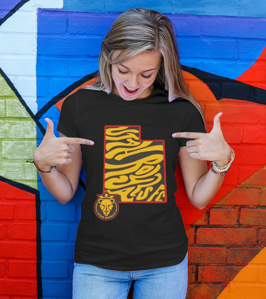 Utah Royals FC Groovy State Lion T-Shirt