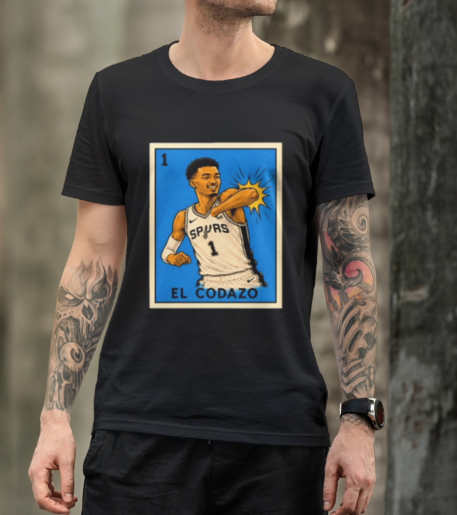 Victor Wembanyama El Codazo San Antonio Spurs NBA 2026 T-Shirt