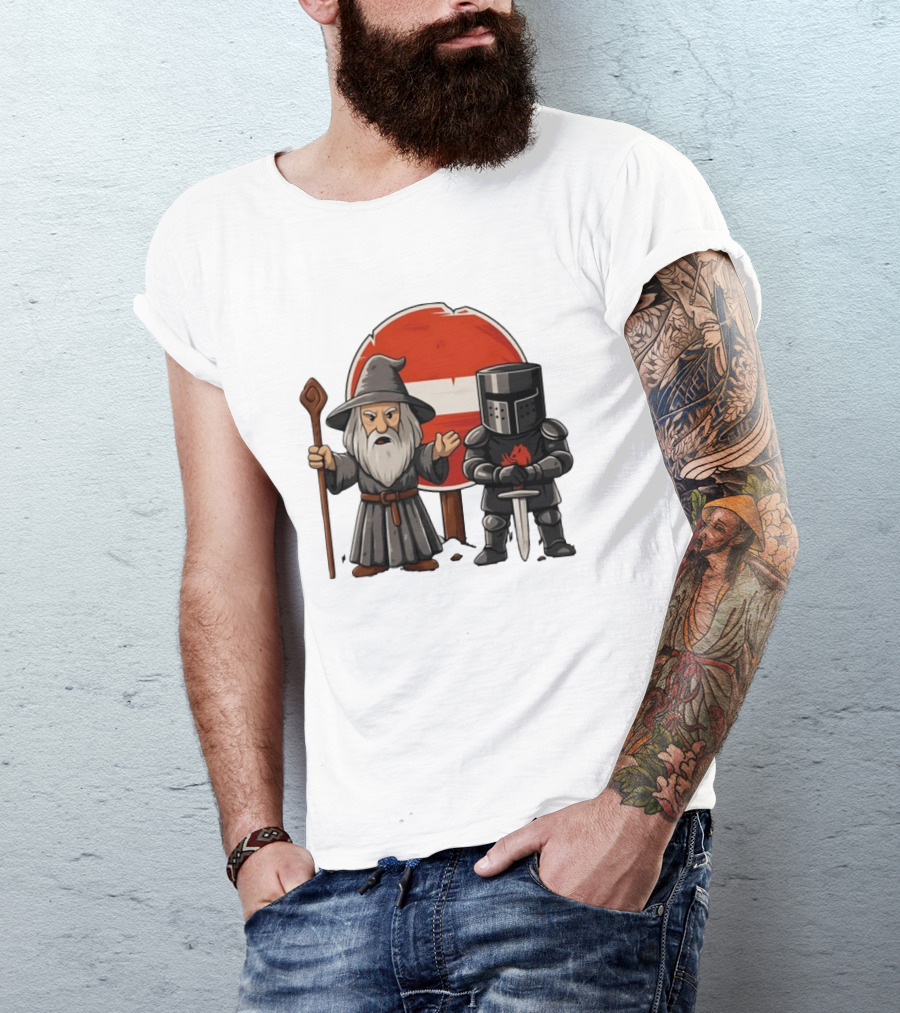 Gandalf Black Knight None Shall Pass T-Shirt