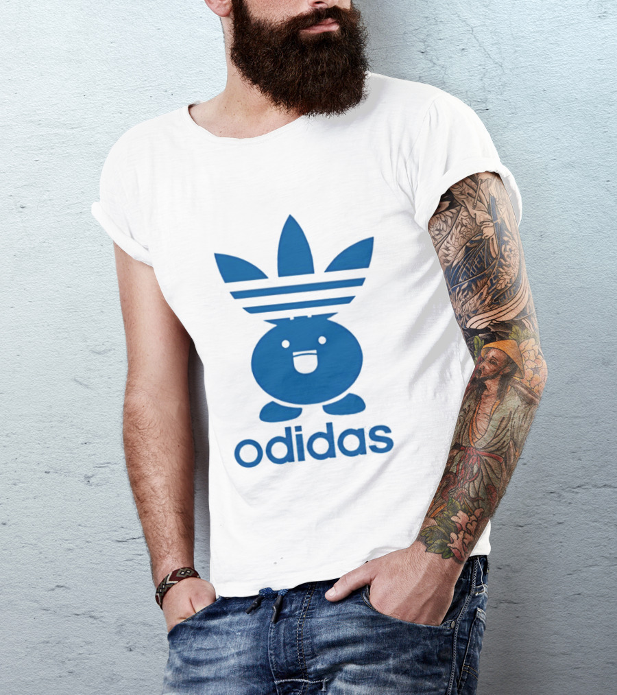 Odidas Pokemon Oddish Mashup Blue T-Shirt