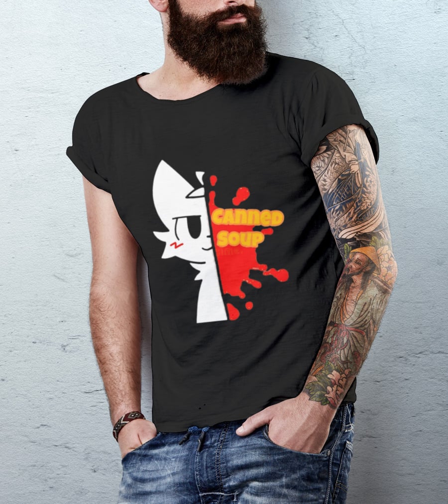 Boykisser Meme Canned Soup Splatter T-Shirt