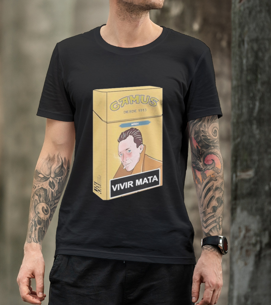 Camus Desde 1913 Vivir Mata Cigarette Box T-Shirt