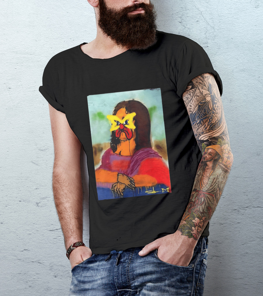 Mertra Slawn Mona Lisa Graffiti Remix T-Shirt