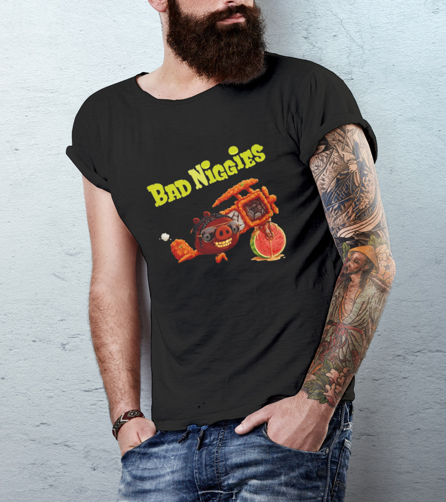 Bad Niggies Angry Birds T-Shirt