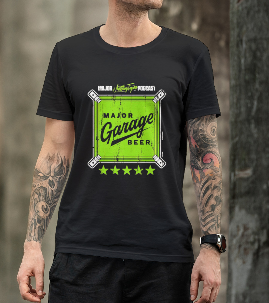 Major Garage Beer Lime 2026 Podcast T-Shirt