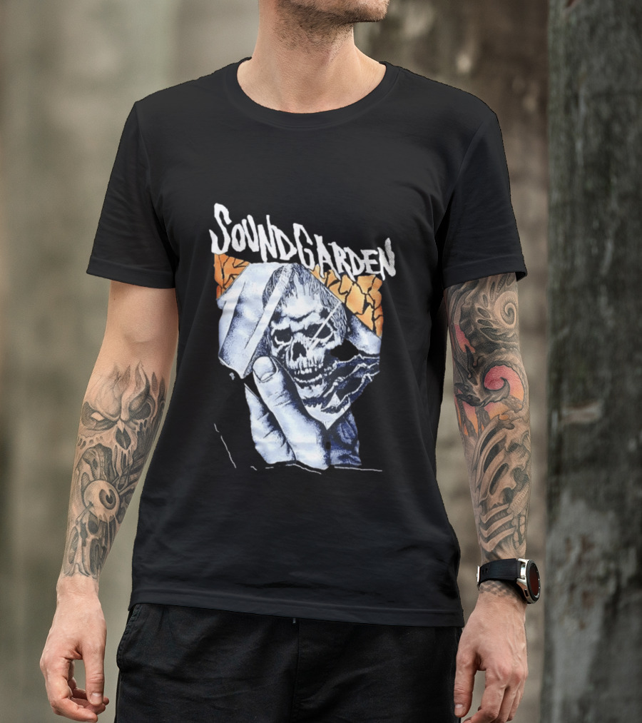 Soundgarden Skull Hand Broken Glass T-Shirt