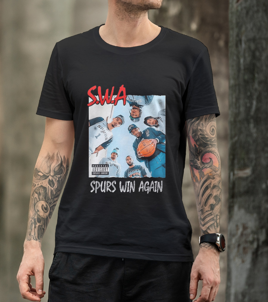 SWA Spurs Win Again San Antonio Spurs Straight Outta Compton T-Shirt