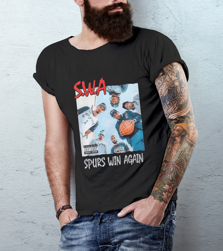 SWA Spurs Win Again San Antonio Spurs Straight Outta Compton T-Shirt